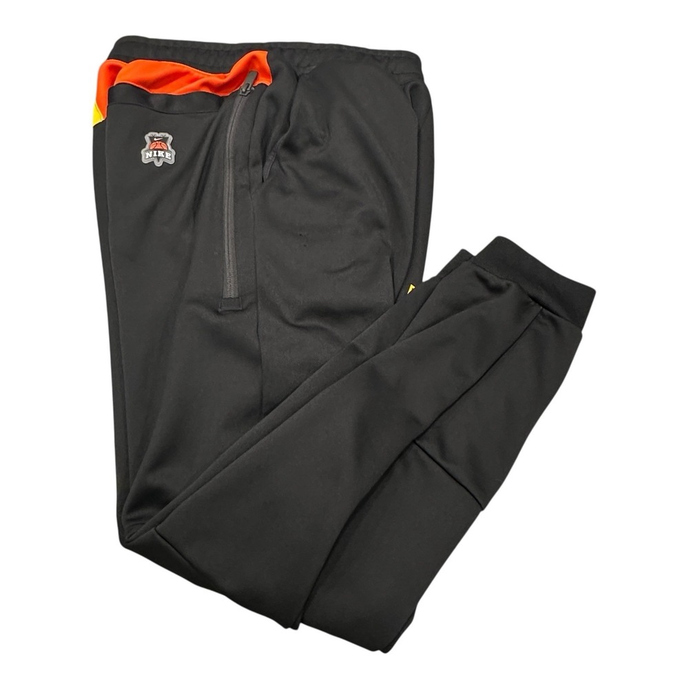 NIKE Frenzy Jogger Pants‎ Small Mens Black Orange Yellow Skull Logo Basketball - Picture 12 of 14